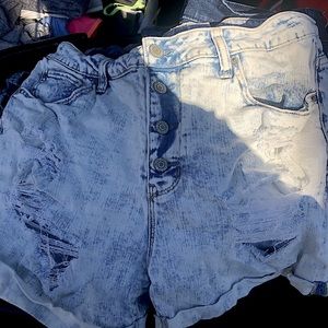 Women’s acid wash size 14 denim shorts